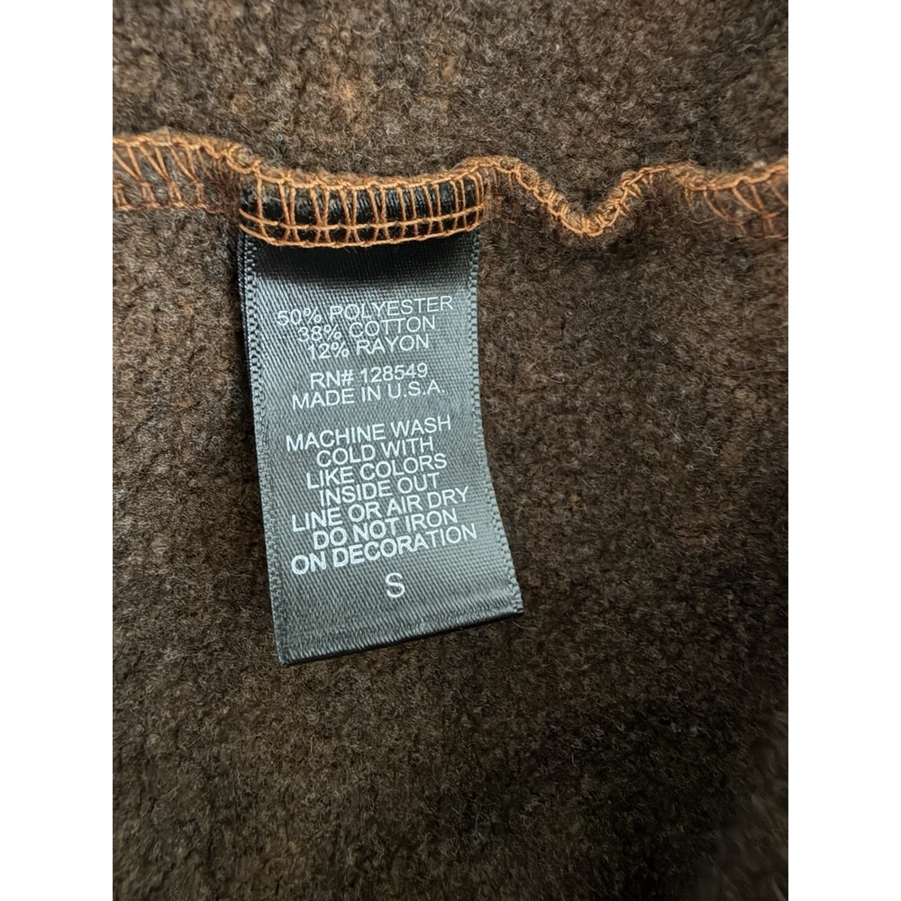 Aviator Nation Logo Pullover Relaxed Hoodie Chocolate Size Small - Picture 10 of 10